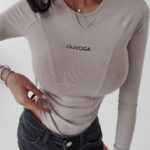 Body dopasowane Savitta Ola Voga beżowe