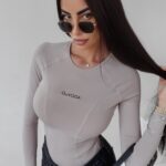 Body dopasowane Savitta Ola Voga beżowe