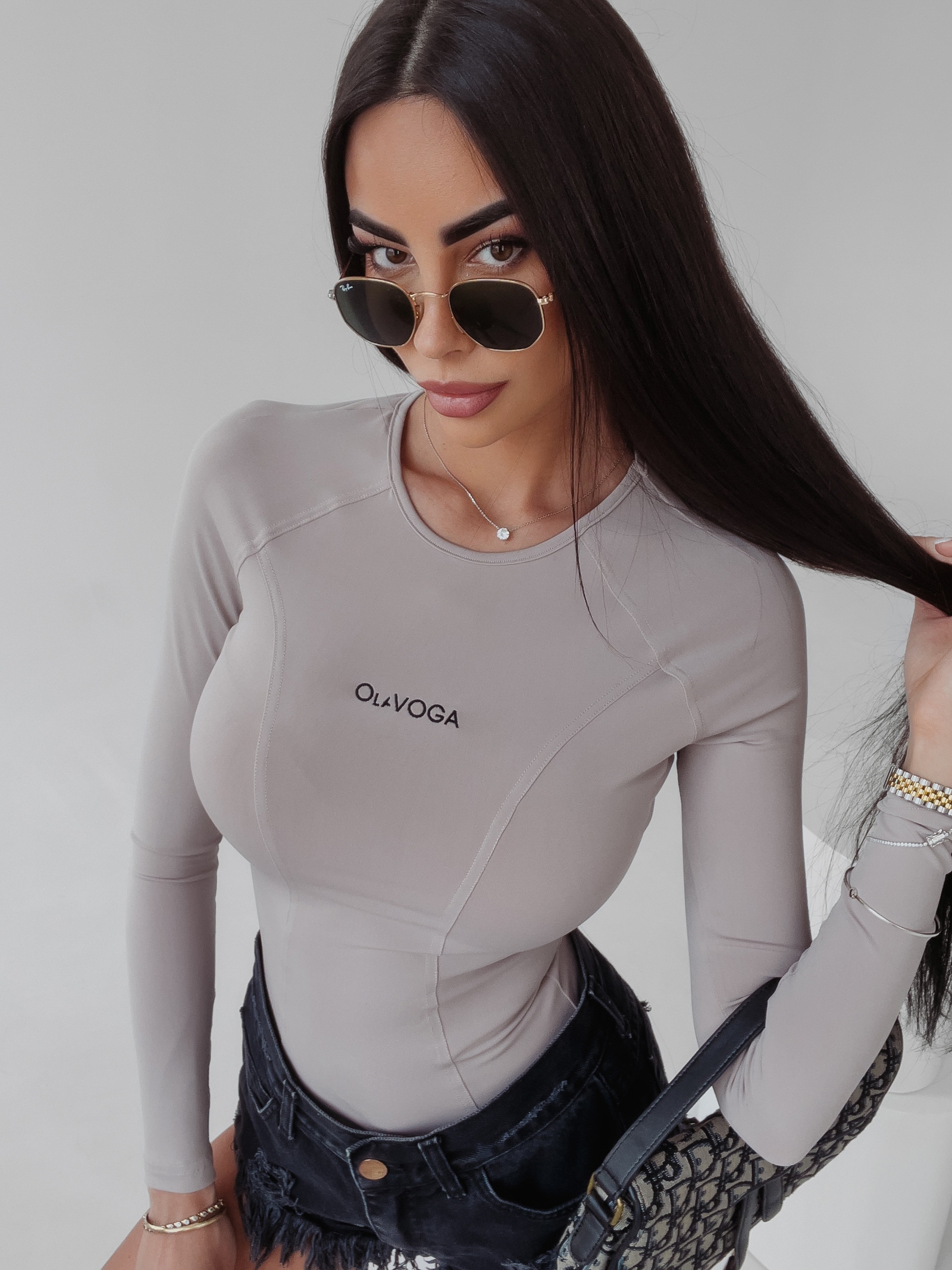 Body dopasowane Savitta Ola Voga beżowe Body dopasowane Savitta Ola Voga beżowe