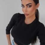 Bluzka prążkowana Judy Ola Voga czarna