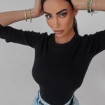 Bluzka prążkowana Judy Ola Voga czarna