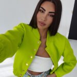 Kurtka bomberka California Ola Voga limonkowa