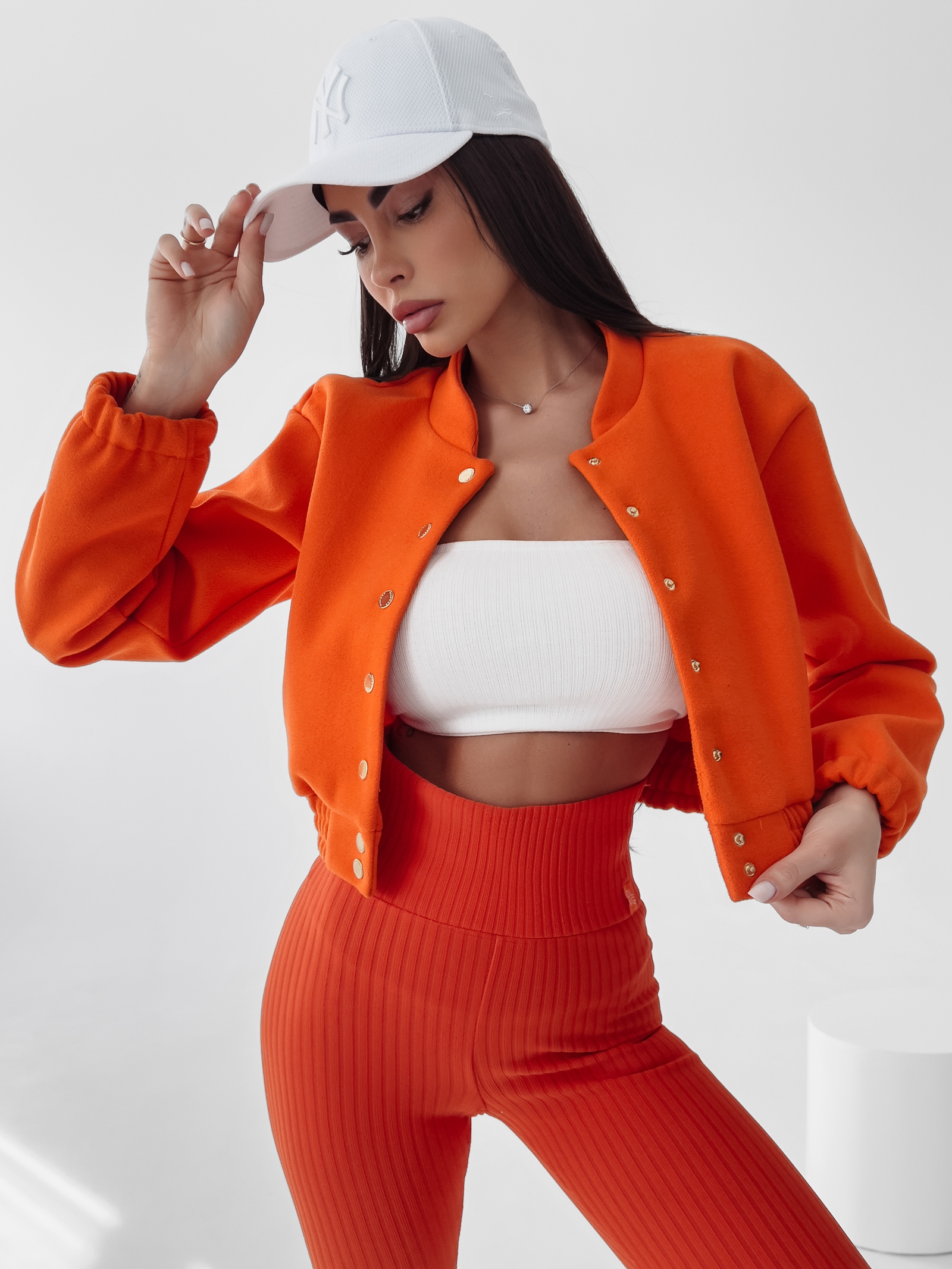 Kurtka bomberka California Ola Voga pomarańczowa