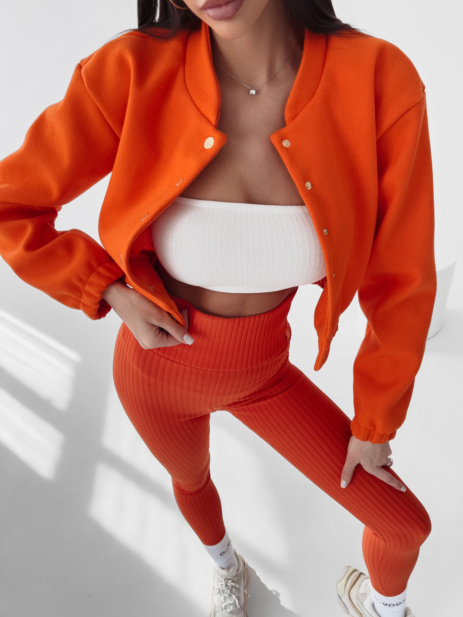 Kurtka bomberka California Ola Voga pomarańczowa