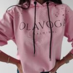 Bluza z kapturem Fargo Ola Voga pudrowy róż