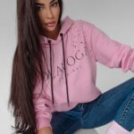 Bluza z kapturem Fargo Ola Voga pudrowy róż