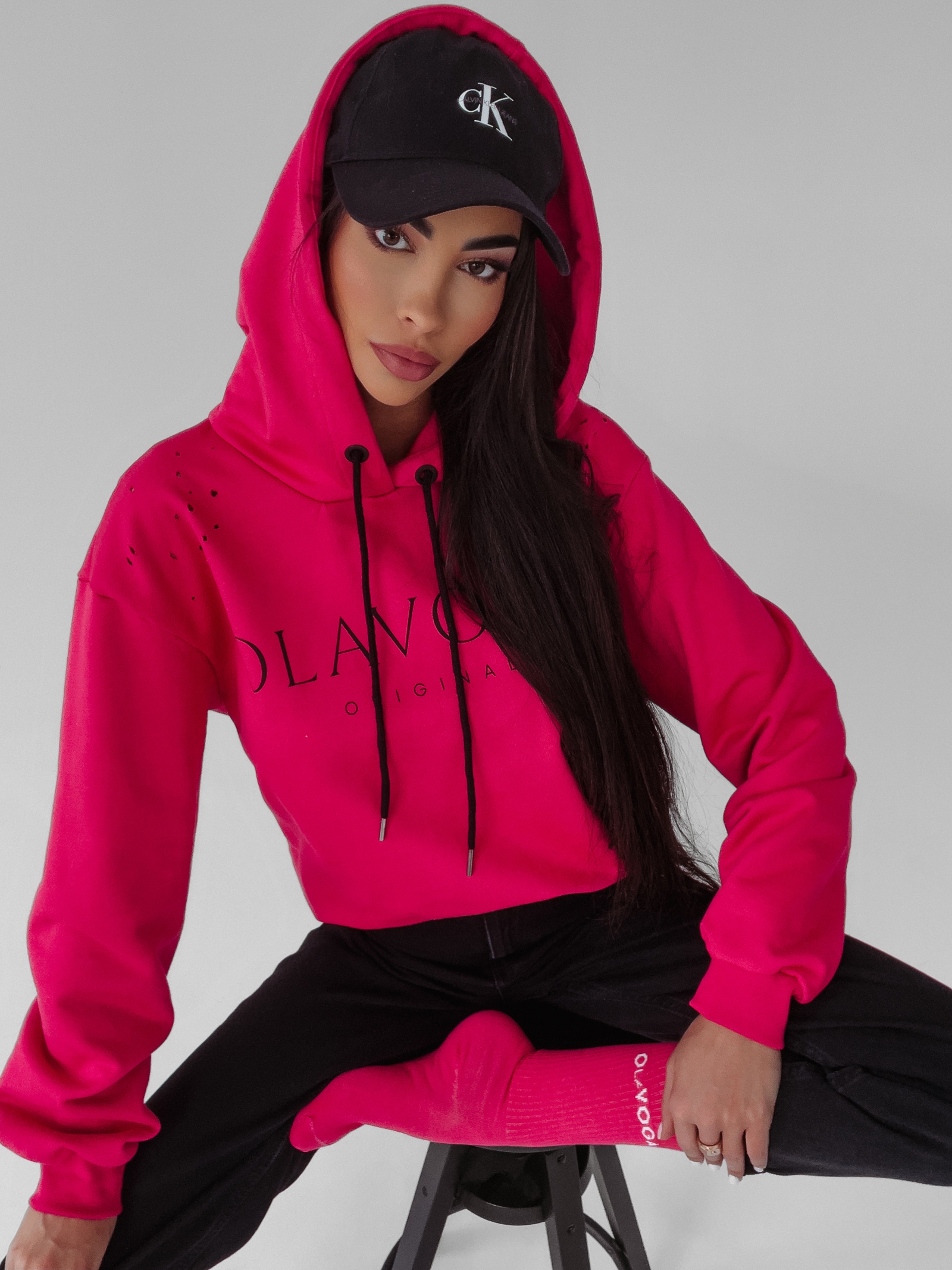 Bluza z kapturem Fargo Ola Voga fuksja Bluza z kapturem Fargo Ola Voga fuksja