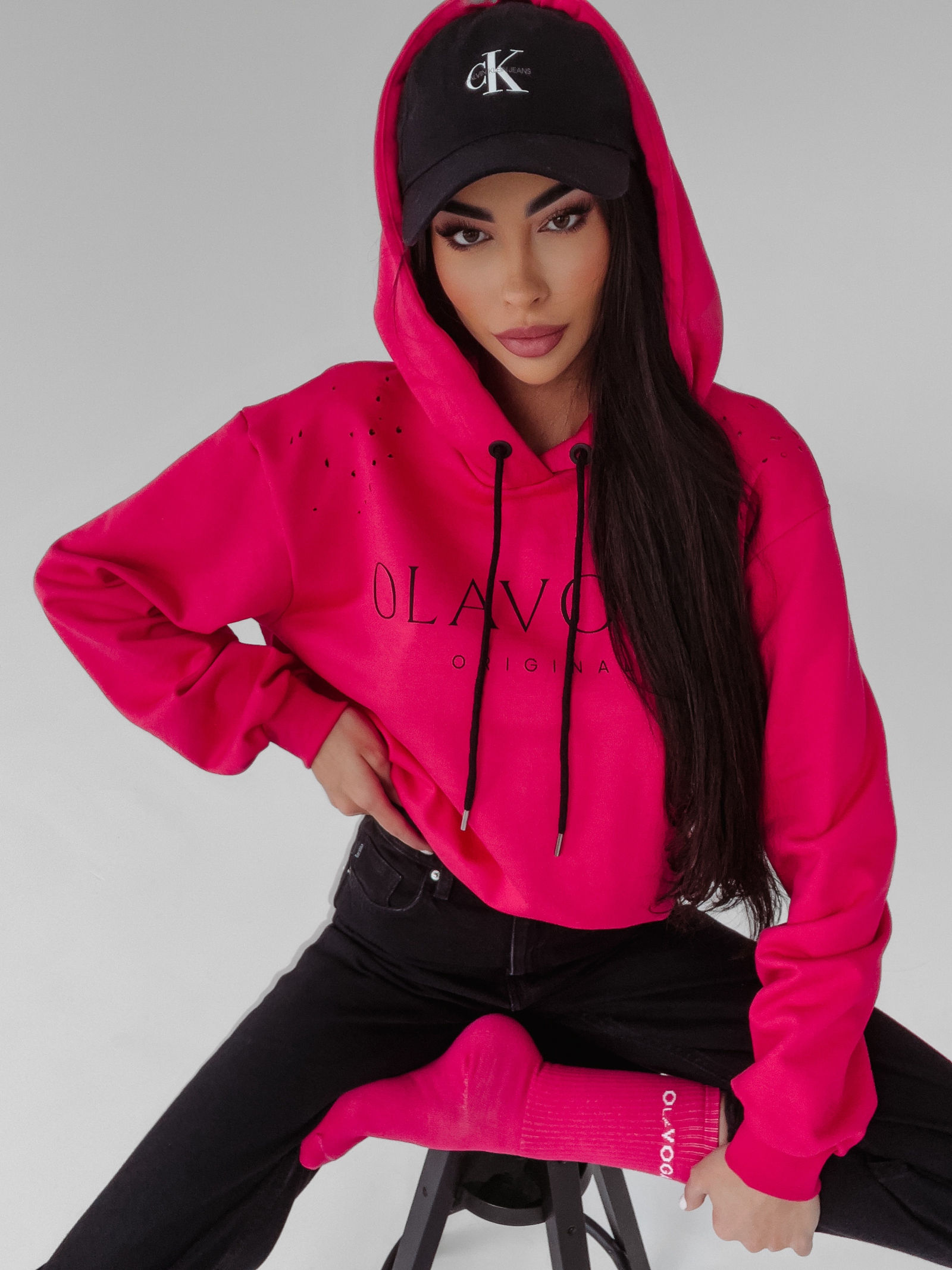 Bluza z kapturem Fargo Ola Voga fuksja Bluza z kapturem Fargo Ola Voga fuksja