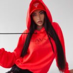 Bluza z kapturem Fargo Ola Voga neonowy róż