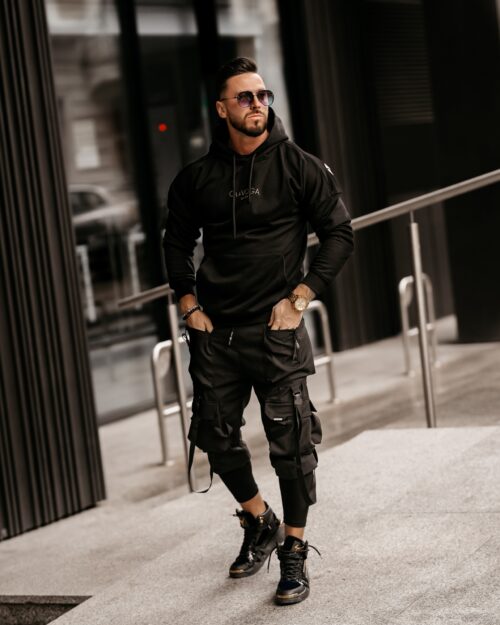 Bluza kangurka męska Maxim Ola Voga czarna