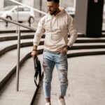 Bluza kangurka męska Maxim Ola Voga beżowa