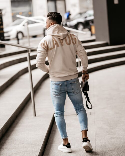 Bluza kangurka męska Maxim Ola Voga beżowa