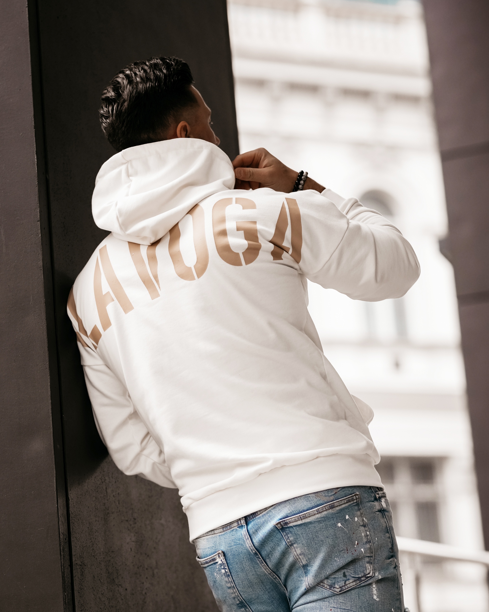 Bluza kangurka męska Maxim Ola Voga ecru Bluza kangurka męska Maxim Ola Voga ecru