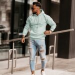 Bluza kangurka męska Maxim Ola Voga miętowa