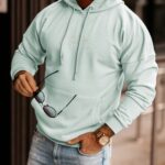 Bluza kangurka męska Maxim Ola Voga miętowa