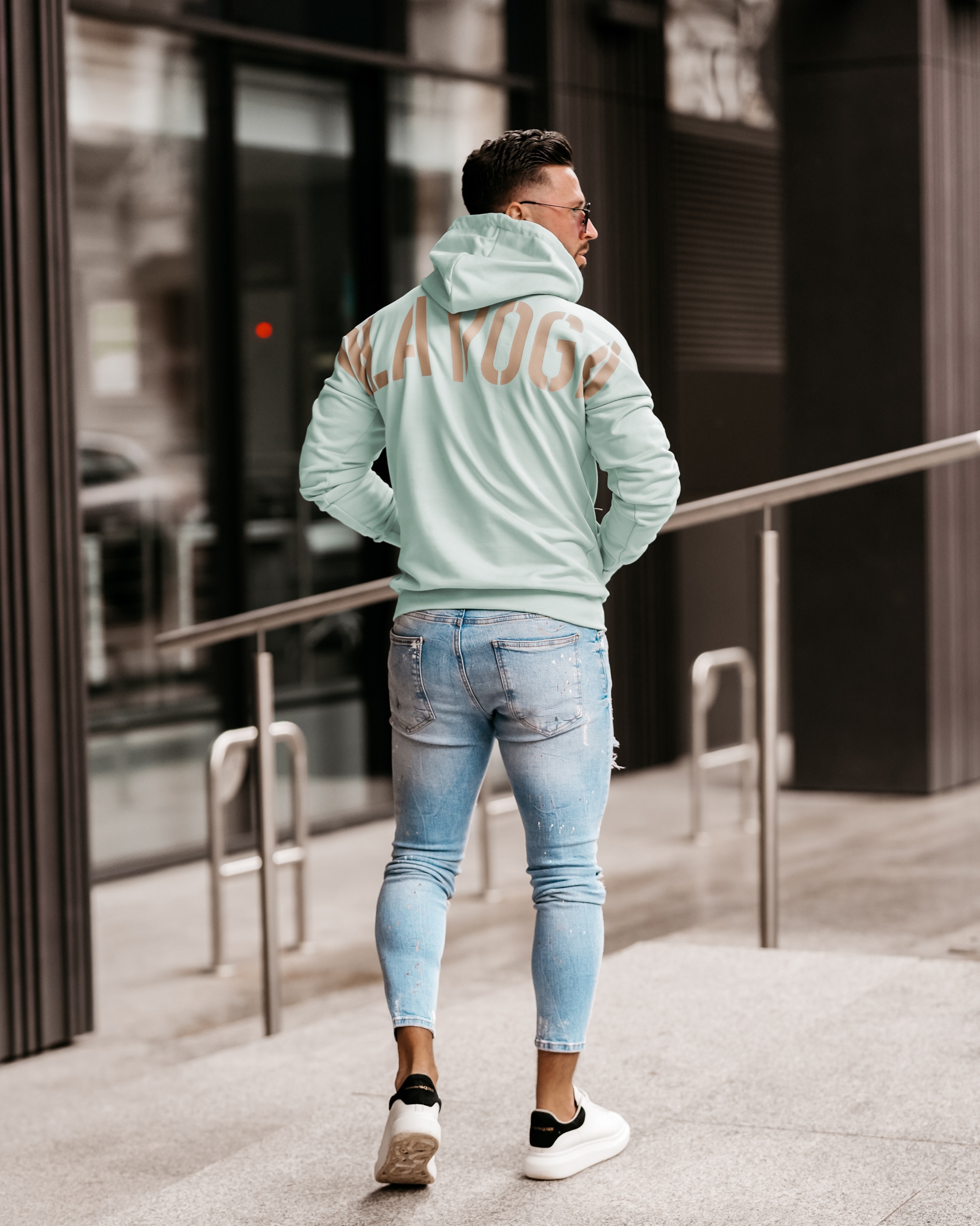 Bluza kangurka męska Maxim Ola Voga miętowa