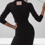 Komplet prążkowany Lorice Ola Voga czarny