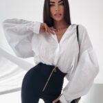 Koszula oversize Lethe Ola Voga biała