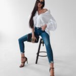 Koszula oversize Lethe Ola Voga biała