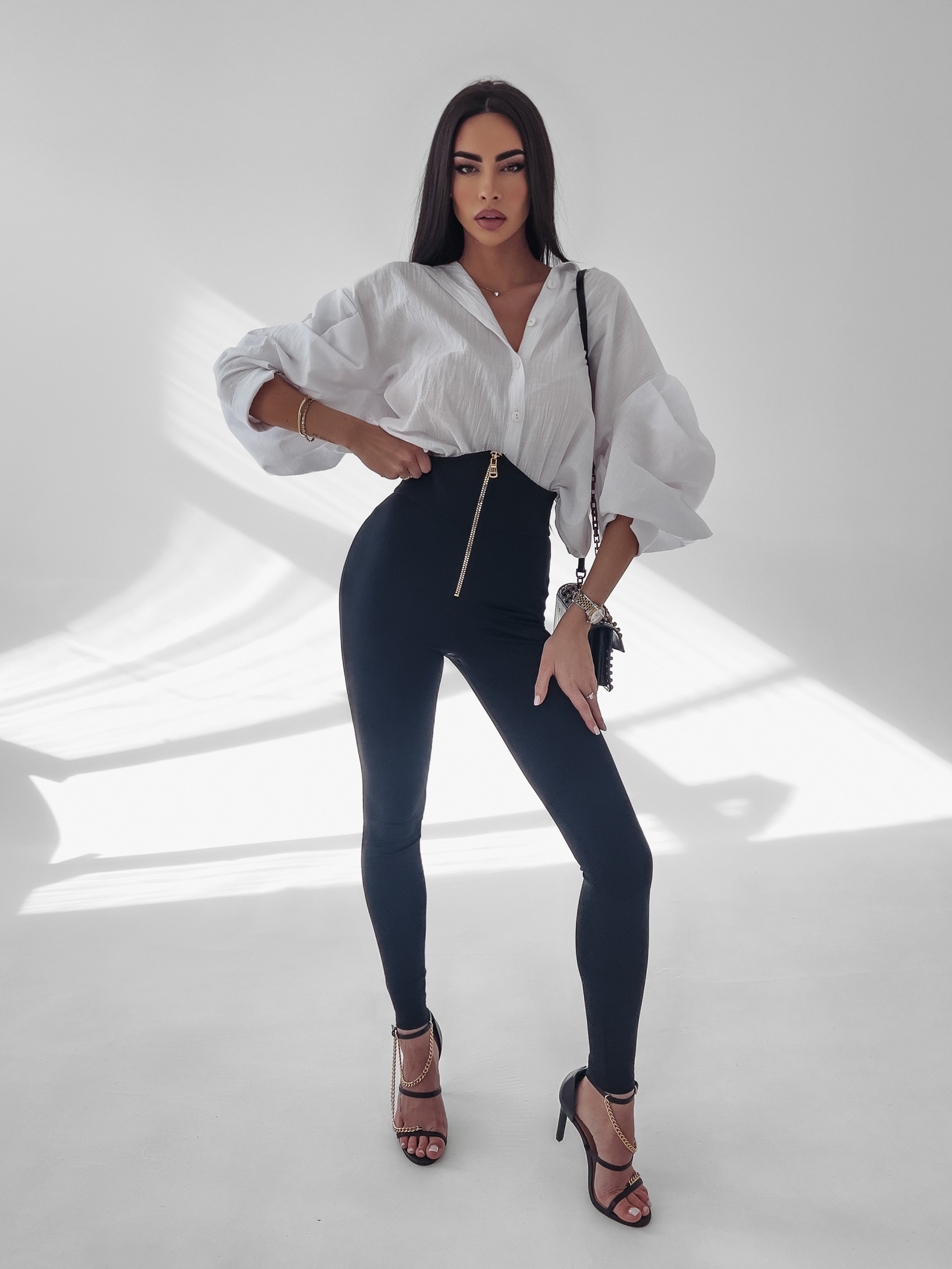 Koszula oversize Lethe Ola Voga biała Koszula oversize Lethe Ola Voga biała