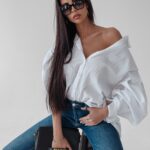 Koszula oversize Lethe Ola Voga biała