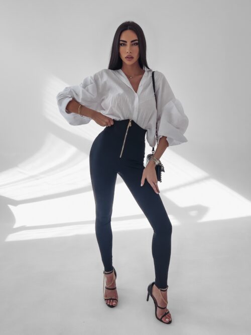 Legginsy z wyższym stanem Joan Ola Voga czarne