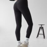 Legginsy prążkowane Debra Ola Voga czarne