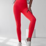 Legginsy prążkowane Debra Ola Voga neonowy róż