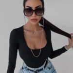 Body prążkowane Dora Ola Voga czarne