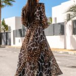 Sukienka maxi NB Safri panterka