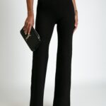 Spodnie dopasowane Gess czarne