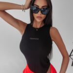 Body bez rękawów Bibi Ola Voga czarne