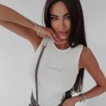 Body bez rękawów Bibi Ola Voga ecru