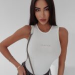 Body bez rękawów Bibi Ola Voga ecru