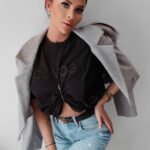 T-shirt klasyczny Kayla Ola Voga czarny