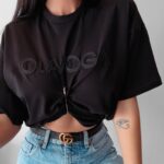 T-shirt klasyczny Kayla Ola Voga czarny