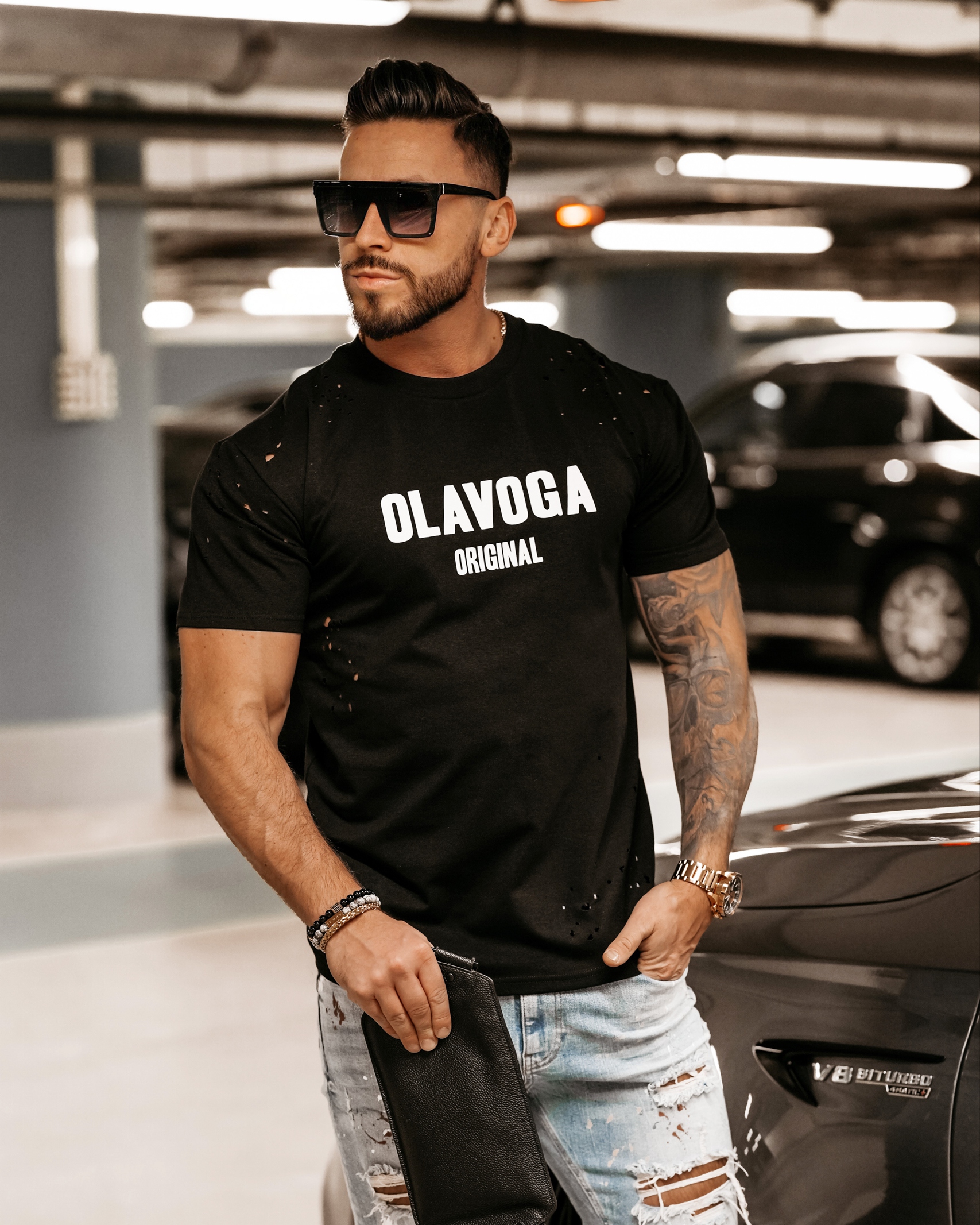 T-shirt męski Logan Ola Voga czarny