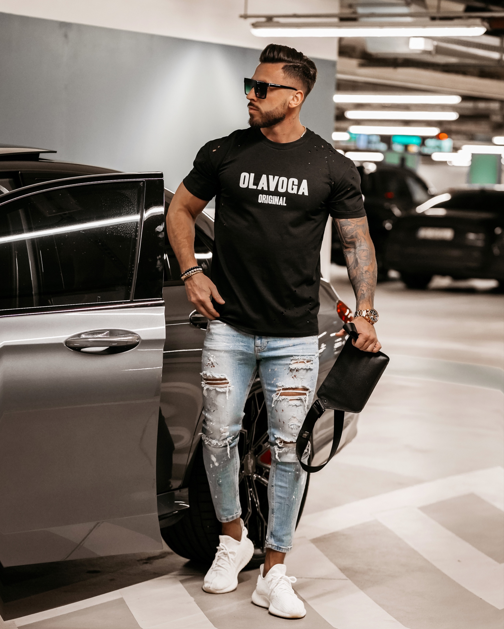 T-shirt męski Logan Ola Voga czarny