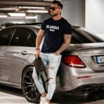 T-shirt męski Logan Ola Voga granatowy