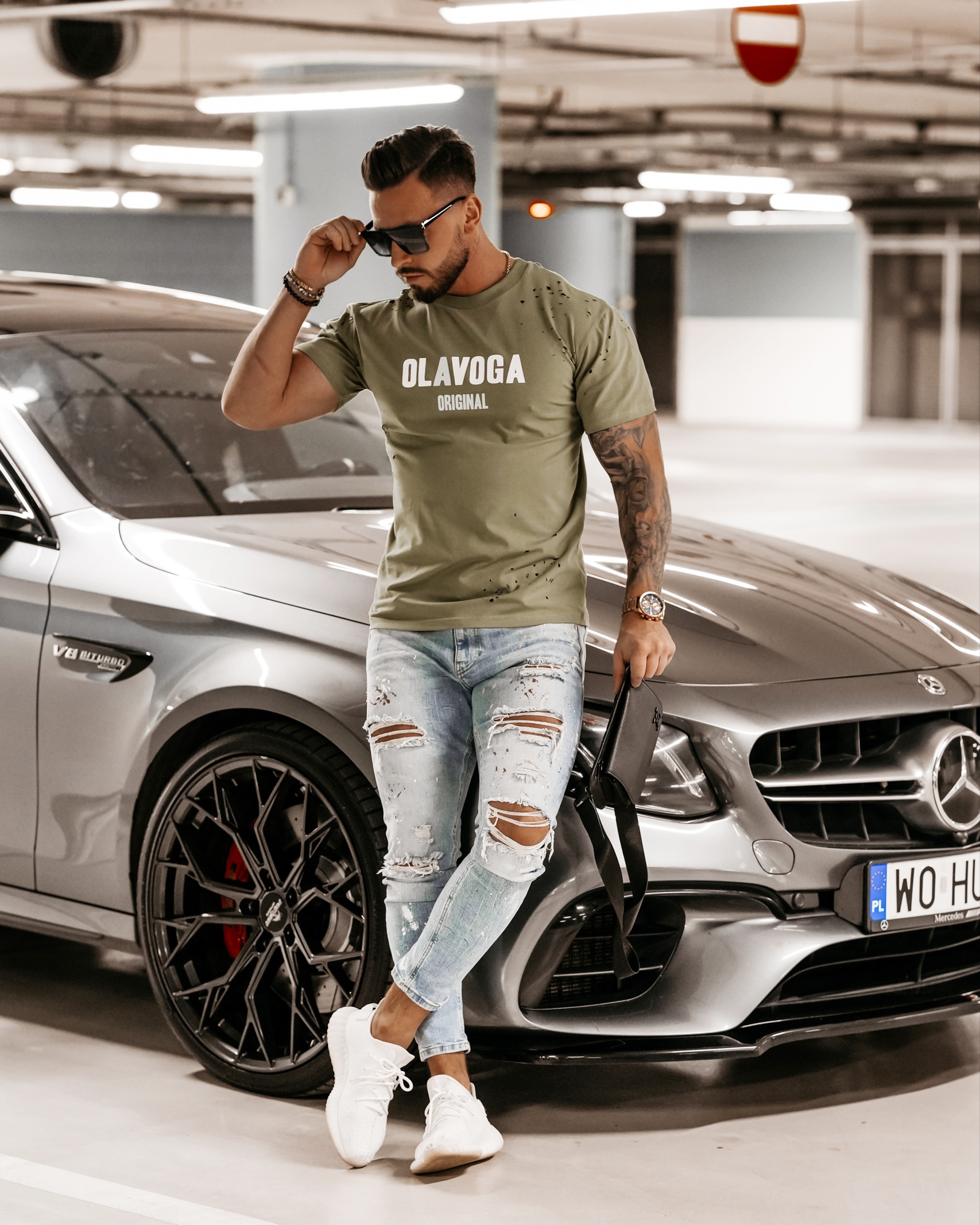 T-shirt męski Logan Ola Voga khaki