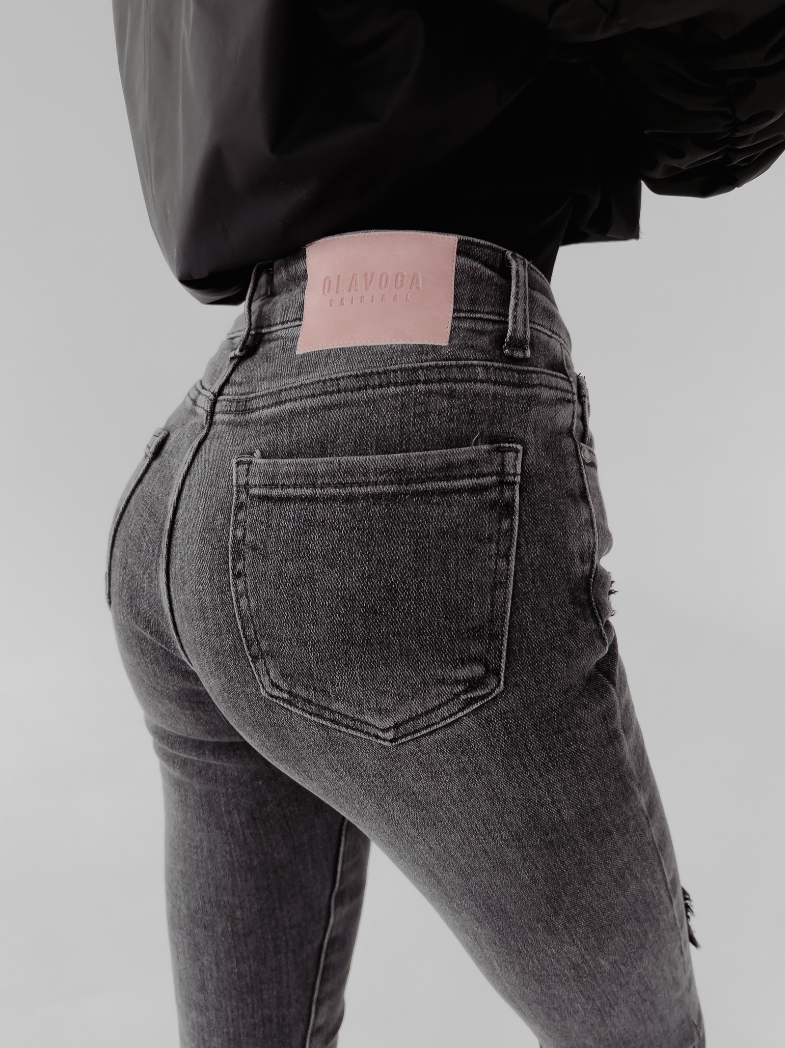 Spodnie jeansowe Alpis 259 Ola Voga czarne