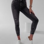 Spodnie jeansowe Alpis 259 Ola Voga czarne