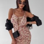 Sukienka dopasowana Selene Ola Voga beżowa