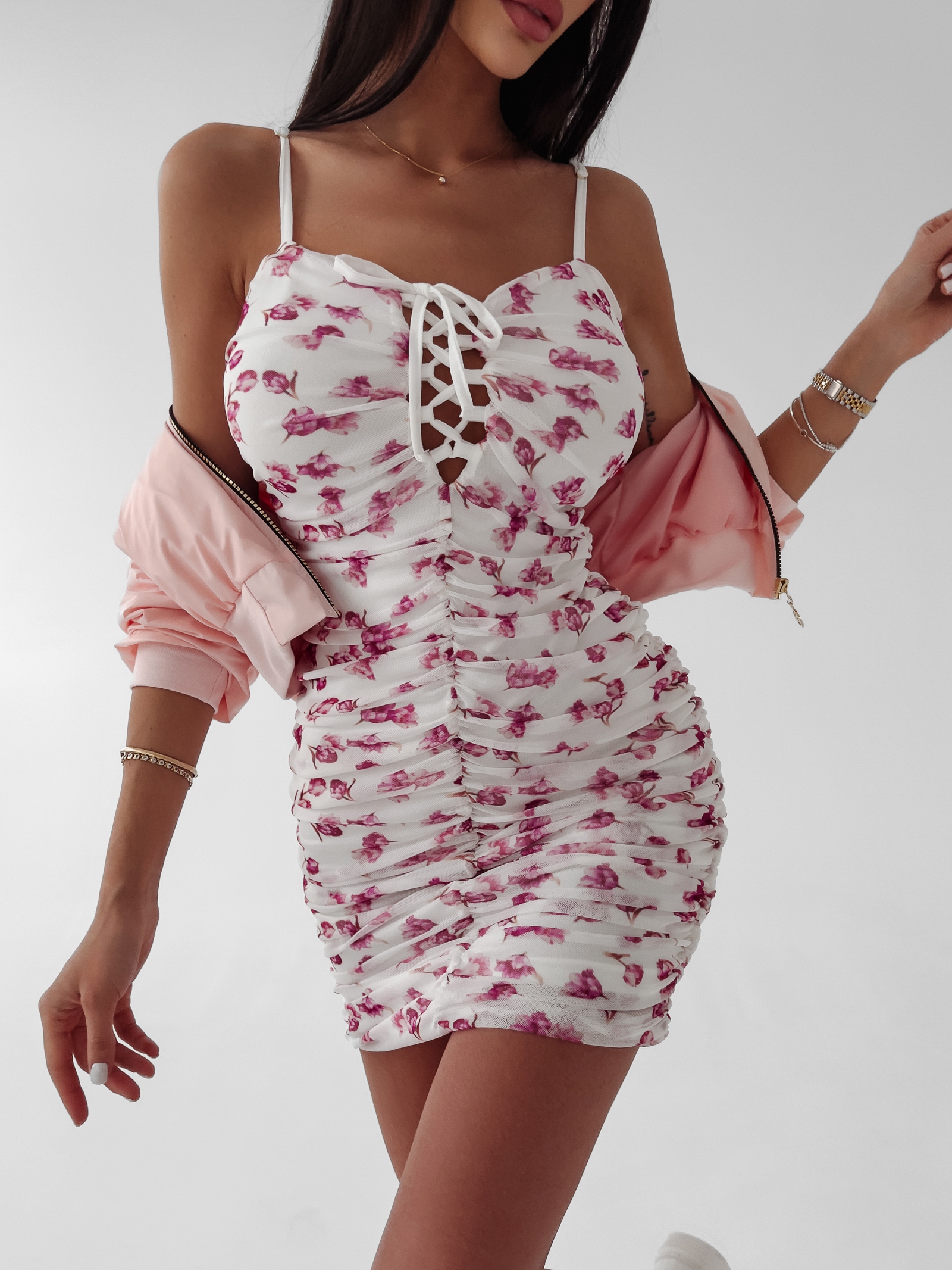 Sukienka dopasowana Selene Ola Voga ecru