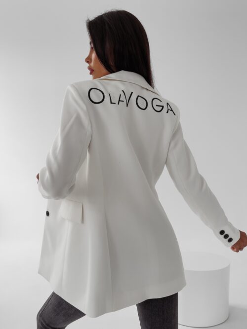 Marynarka taliowana Lara Ola Voga ecru