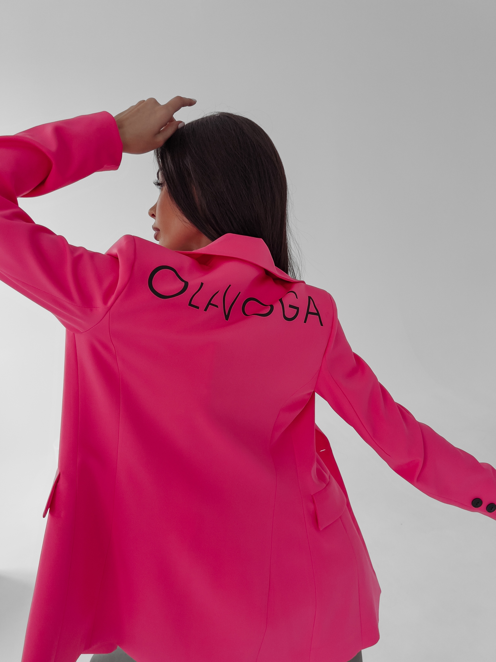 Marynarka taliowana Lara Ola Voga amarantowa