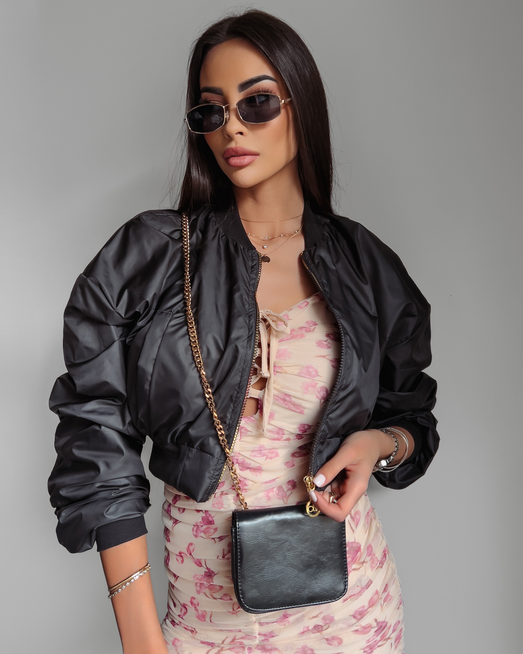 Kurtka przejściowa Candy Ola Voga czarna Kurtka przejściowa Candy Ola Voga czarna