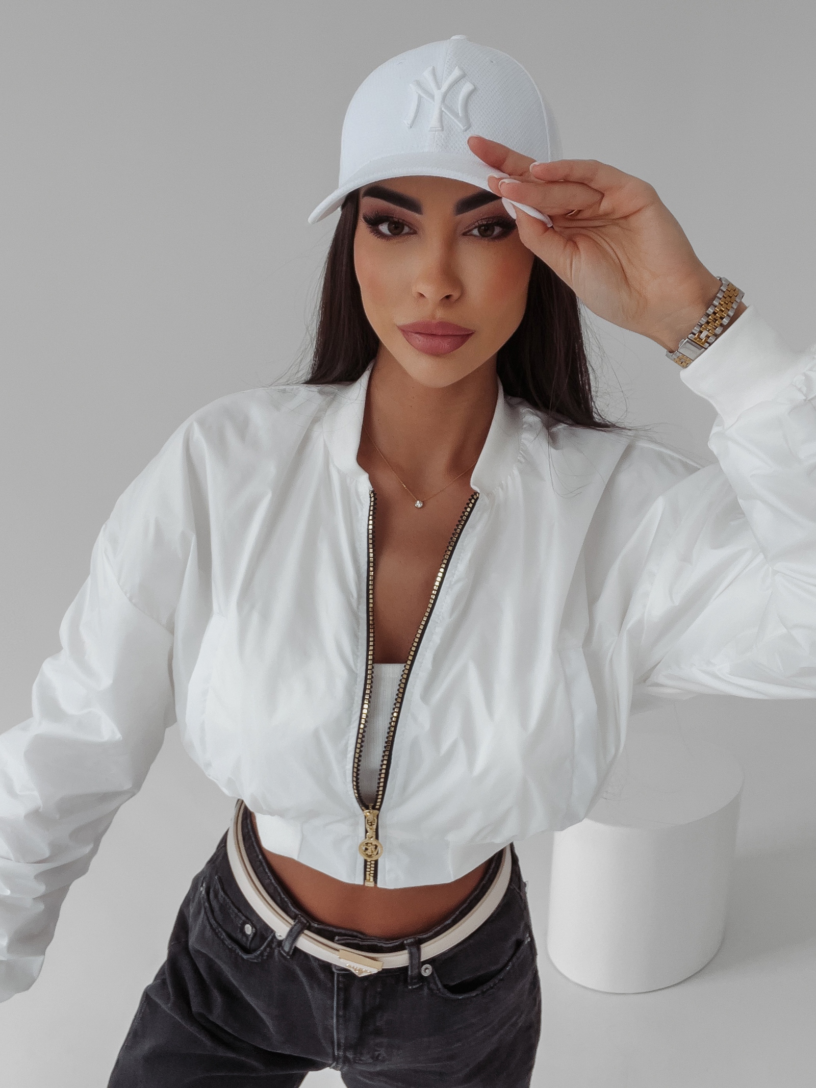 Kurtka przejściowa Candy Ola Voga ecru