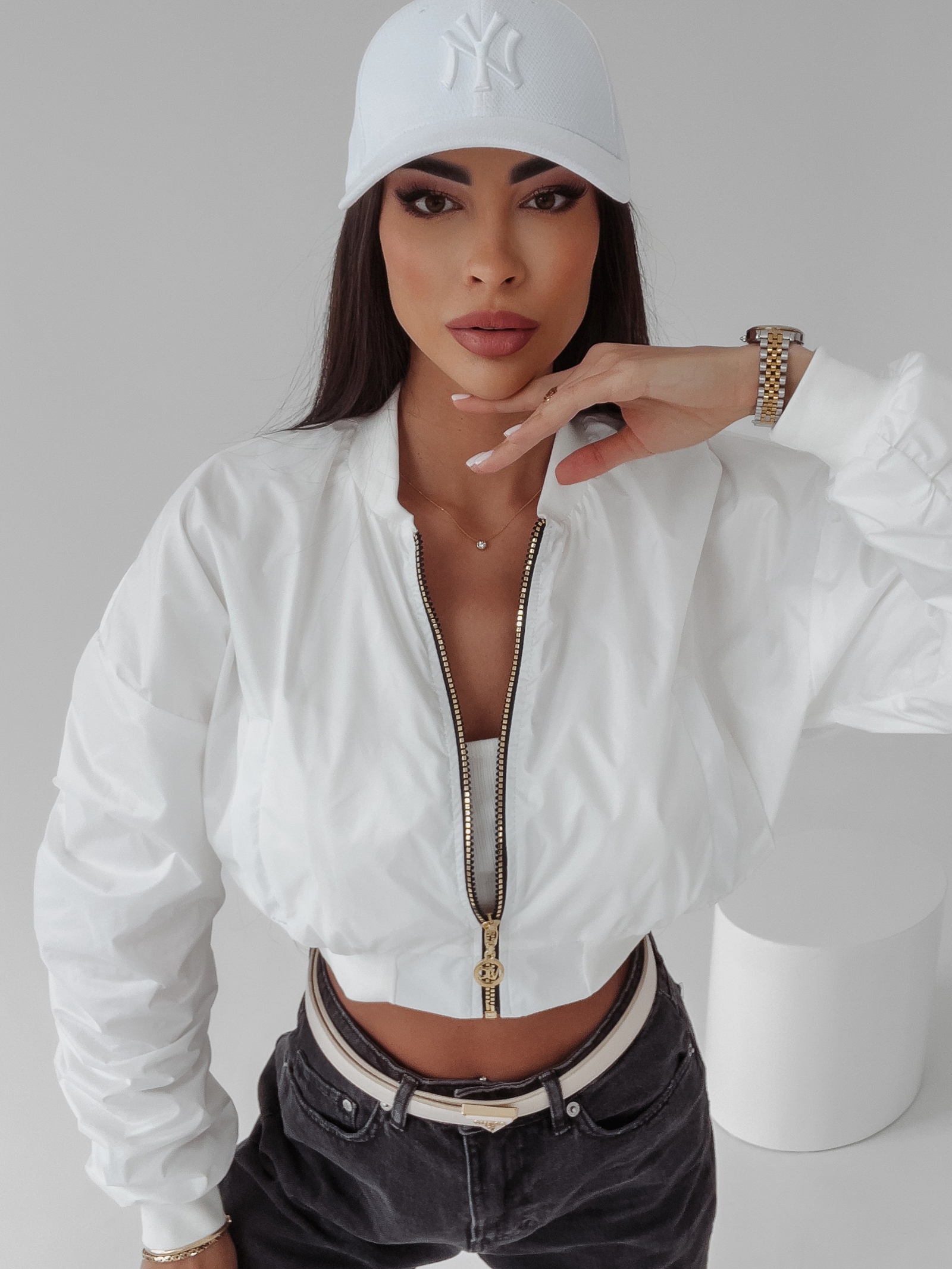 Kurtka przejściowa Candy Ola Voga ecru