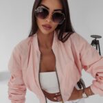 Kurtka przejściowa Candy Ola Voga pudrowa